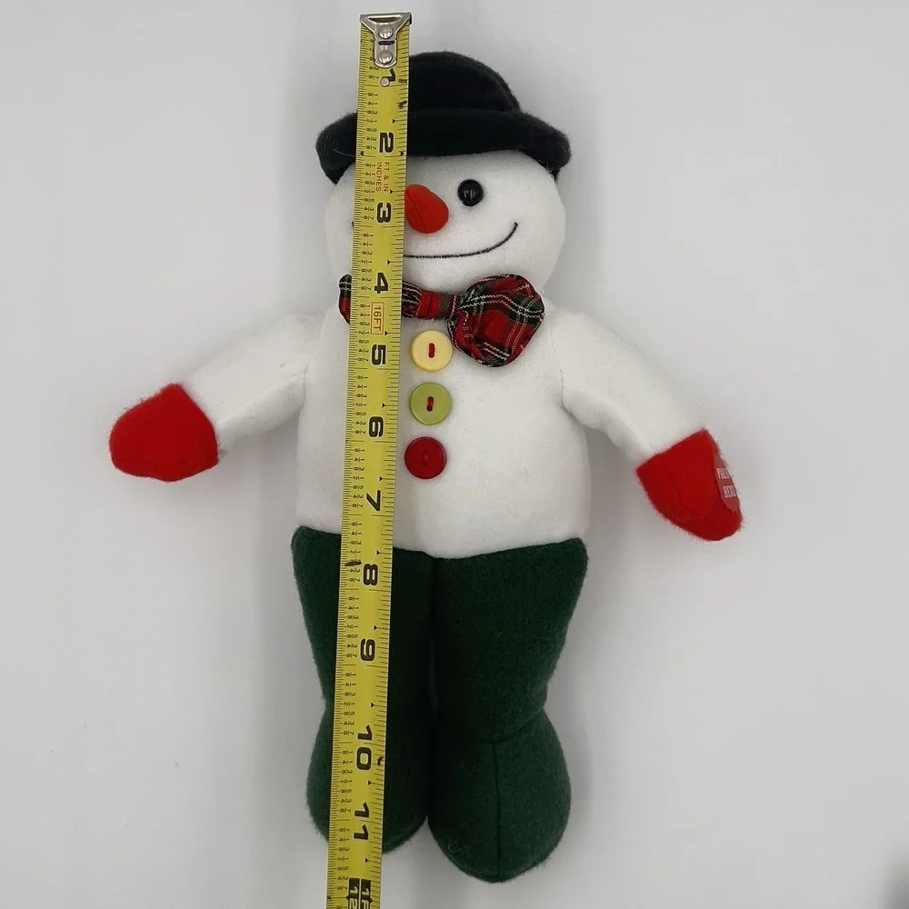 Snowman Couple Plush‎ Snowmen Sleigh Ride Snowman RARE Vintage